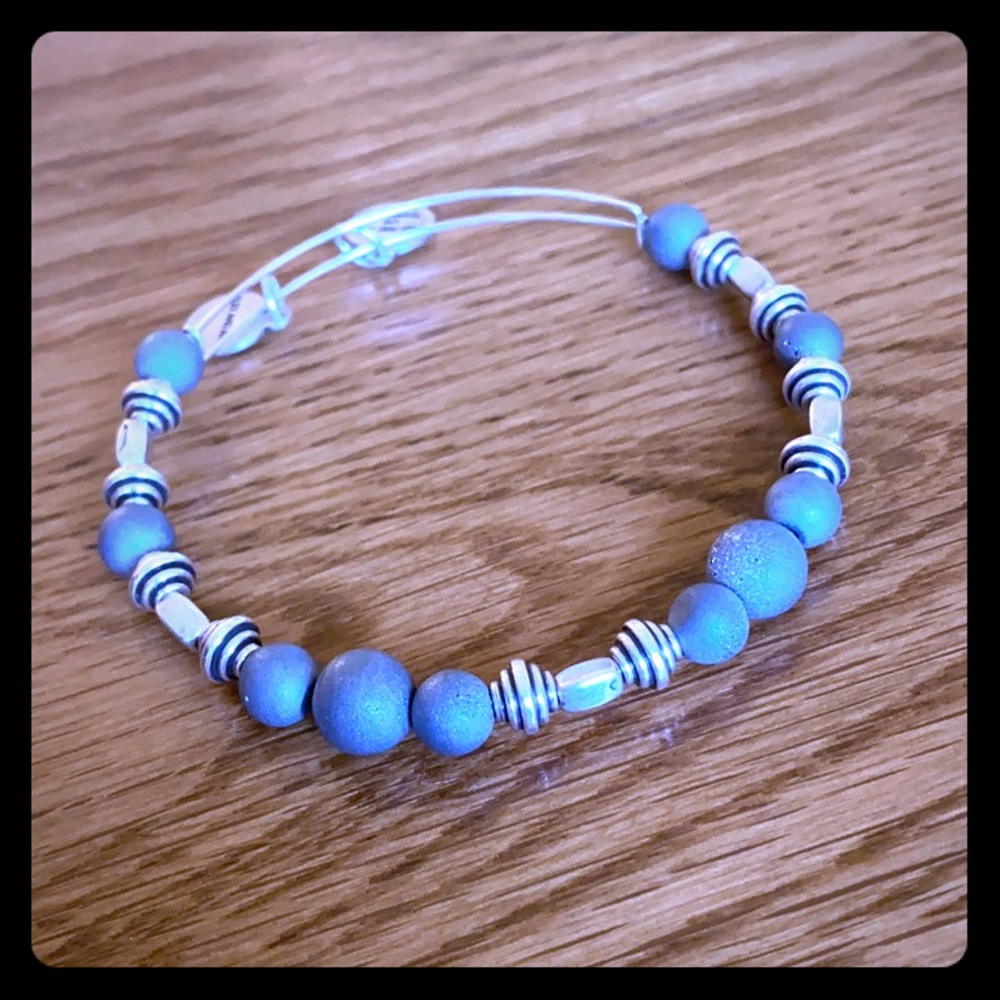Alex and Ani silver beaded bracelet